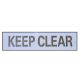 Keep Clear Line Marking Stencil 145mm Letters